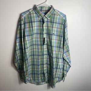 Vineyard Vines Plaid Whale Shirt NWT Easter Spring Long Sleeve Large